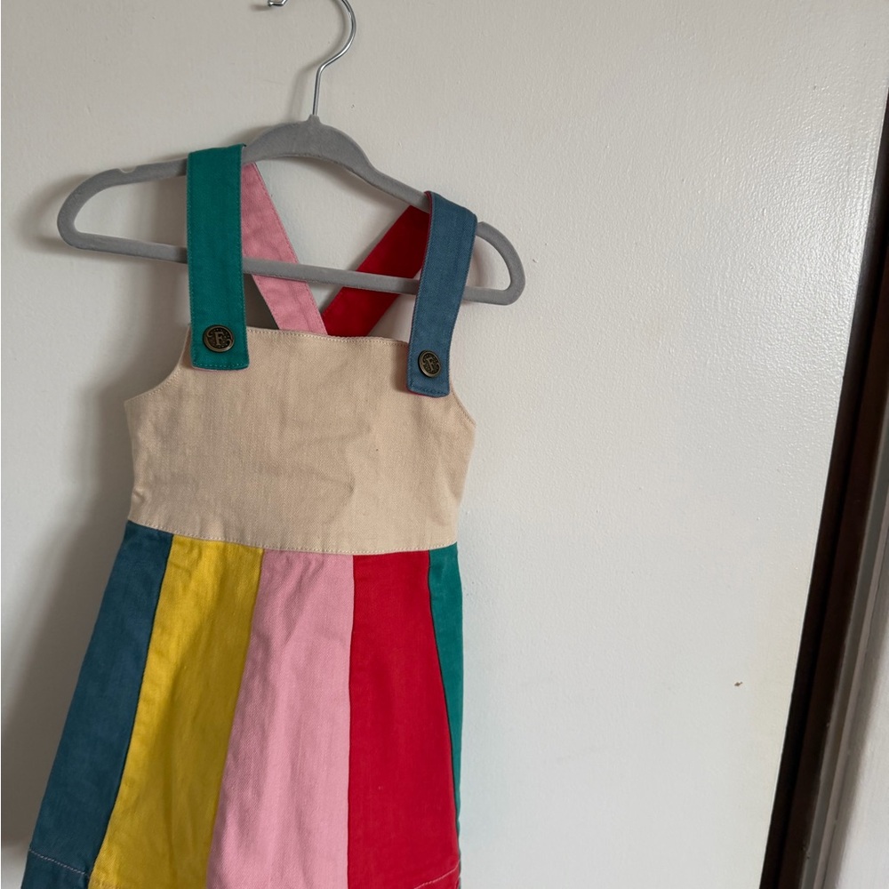 Colorful Striped Kids Casual Dress